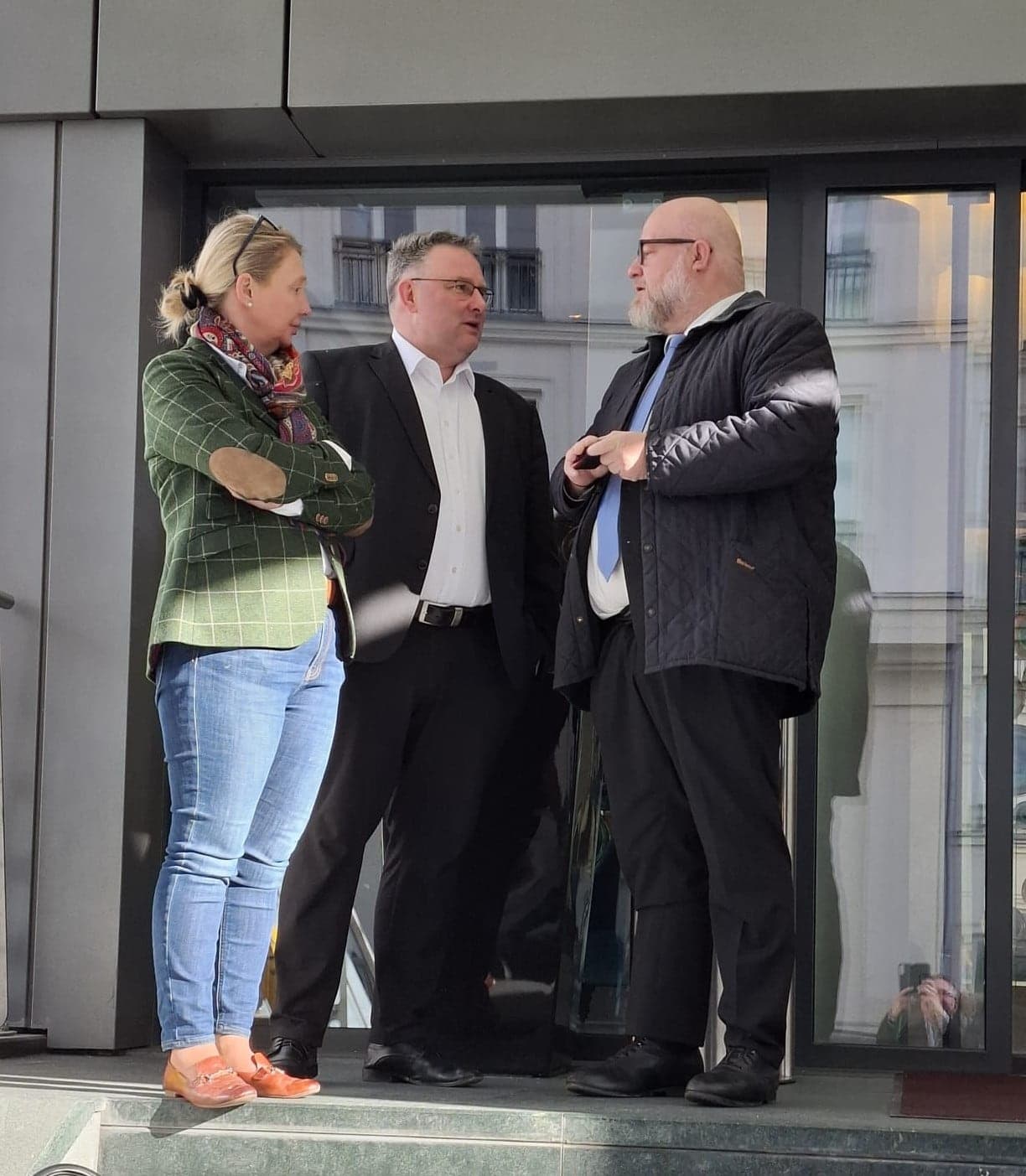 Andreas Nowak im Gespräch vor der Abreise in den Bundesrat