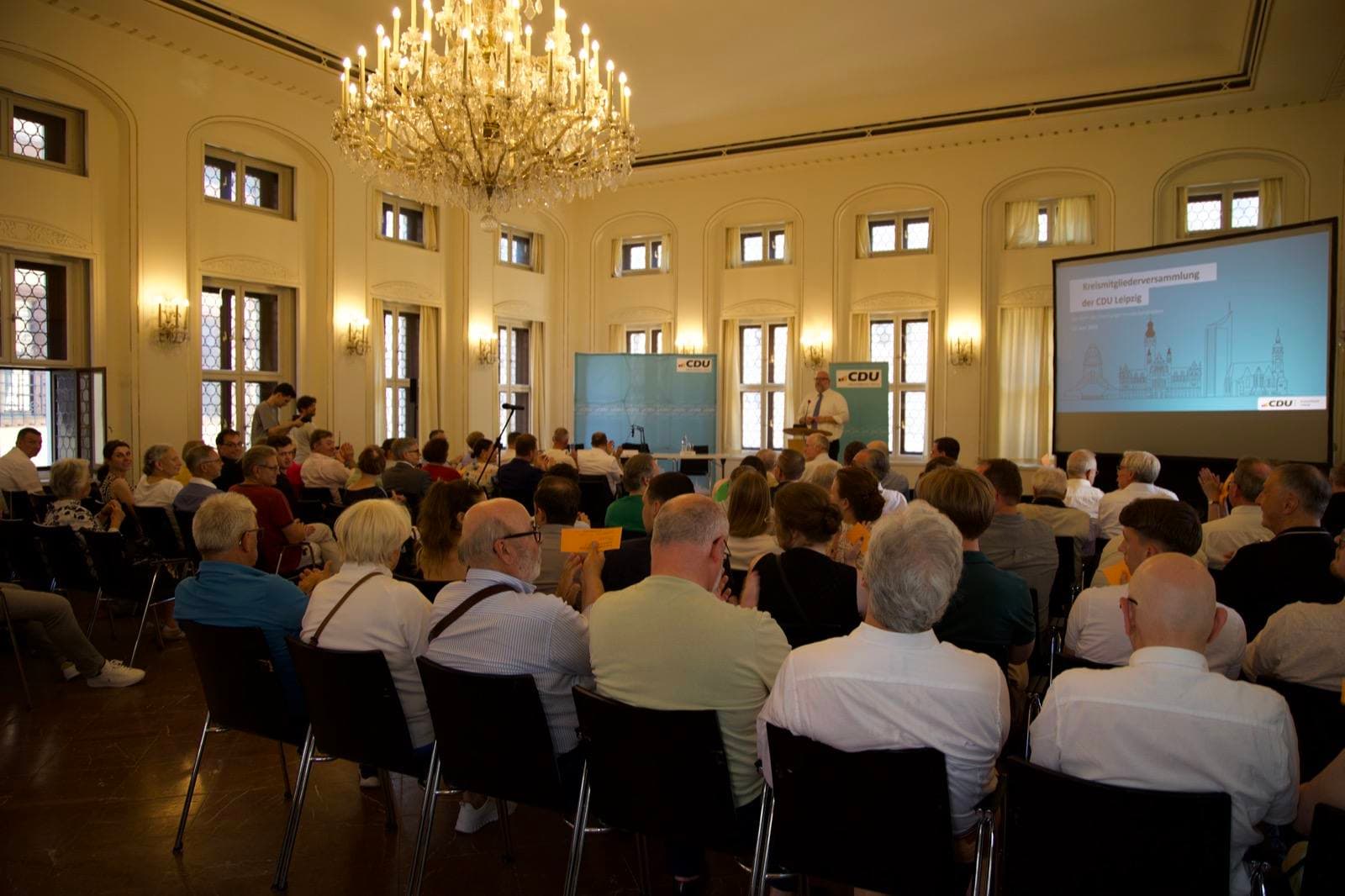 Foto von der Mitgliederversammlung der CDU Leipzig
